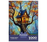 1000 Piece Jigsaws for Teenagers Puzzle Enchanted Treehouse Puzzles for Adults Toy Wall Decor Perfect Decoration Difficult And Challenge 52x38cm/1000pcs
