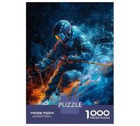 1000 Piece Jigsaws for Teenagers Puzzle Epic Skiing Digital Art Puzzle for Adults Brain Teaser Game Birthday Present Parent-child Interaction 70x50cm/1000pcs