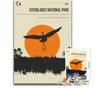 1000 Piece Jigsaws for Teenagers Puzzle Everglades National Park Educational Family Game Difficult Challenge Funny Gift Size 38x26cm
