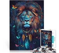 1000 Piece Jigsaws for teenagers Puzzle Fantasy magic lion Herausforderndes Spiel Die Liebe zwischen Paaren stärken38x26cm