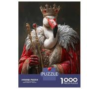 1000 Piece Jigsaws for Teenagers Puzzle Flamingo King Adult Jigsaw Hands-on Game Enhance Memory Difficult And Challenge 38x26cm/1000pcs
