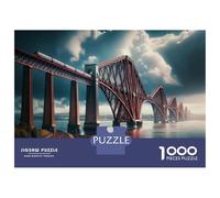 1000 Piece Jigsaws for Teenagers Puzzle Forth Bridge Train Ride Adult Jigsaw Family Game Analysis And Logic Birthday And Unique Gifts 38x26cm/1000pcs