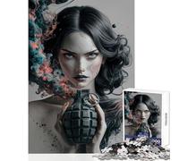 1000 Piece Jigsaws for Teenagers Puzzle Fragile Explosion Girl Educational Toy Gift For Birthdays Impossible Game Difficult And Challenge Size 38x52cm