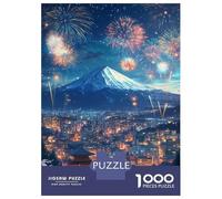 `1000 Piece Jigsaws for Teenagers Puzzle Fuji Night Glow Jigsaws for Adults Family Game But Fun And Humorous for Is Ideal As A Gift 52x38cm/1000pcs