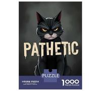 1000 Piece Jigsaws for Teenagers Puzzle Funny Angry Cat Puzzles for Adults Toy Wall Decor Perfect Decoration Difficult And Challenge 38x26cm/1000pcs