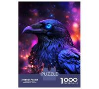 1000 Piece Jigsaws for Teenagers Puzzle Galactic Raven Glow Adult Jigsaw Hands-on Game Enhance Memory Difficult And Challenge 38x26cm/1000pcs