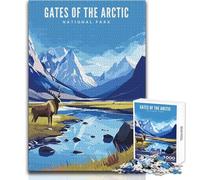 1000 Piece Jigsaws for Teenagers Puzzle Gates of The Arctic NP Educational Family Game Difficult Challenge Funny Gift Size 38x52cm