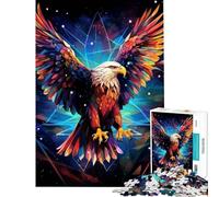 1000 Piece Jigsaws for Teenagers Puzzle Geometric Eagle Help The Brain Exercise Difficult Challenge Relax Games for Ages 14 And over (50x75cm)
