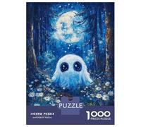 1000 Piece Jigsaws for Teenagers Puzzle Ghost in The Moonlight Forest Puzzles for Adults Family Games Wall Art Difficult And Challenge 70x50cm/1000pcs