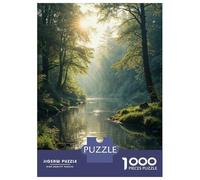 1000 Piece Jigsaws for Teenagers Puzzle Golden Hour in A Hidden Forest. Adult Puzzles Toy Wall Decor A Work of Art Difficult And Challenge 38x26cm/1000pcs
