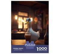1000 Piece Jigsaws for Teenagers Puzzle Goose Drinking Beer at Bar Adult Jigsaw Hands-on Game But Fun And Humorous Parent-child Interaction 52x38cm/1000pcs