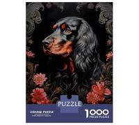 1000 Piece Jigsaws for Teenagers Puzzle Gordon Setter Jigsaw for Adults Relaxing Games Precision Cutting Difficult And Challenge 70x50cm/1000pcs