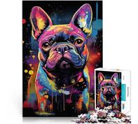 1000 Piece Jigsaws for teenagers Puzzle Graffiti French Bulldog Mustermontage Tolle Geschenke und Spielzeuge52x38cm