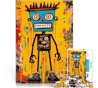 1000 Piece Jigsaws for teenagers Puzzle Graffiti Robot Art Learning Educational Toys Family Games Suitable for desktop decoration 26x38cm