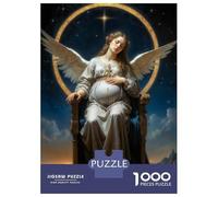 1000 Piece Jigsaws for Teenagers Puzzle Holy Virgin Puzzle for Adults Brain Teaser Game Birthday Present Parent-child Interaction 70x50cm/1000pcs