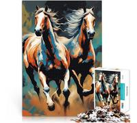 1000 Piece Jigsaws for teenagers Puzzle Horeses Brothers Educational Game Challenge Toy Great Gift for Games 50x70cm