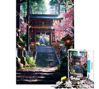 1000 Piece Jigsaws for Teenagers Puzzle Japanese Shrine Pathway Puzzle for Adults Hands-on Game Staycation Kill Time for Is Ideal As A Gifts (Size 50x75cm)