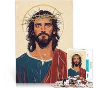 1000 Piece Jigsaws for teenagers Puzzle Jesus Christ Portrait Spielspielzeug eignet sich ideal als Geschenk für die ganze Familie52x38cm