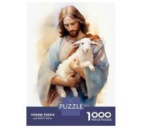 1000 Piece Jigsaws for Teenagers Puzzle Jesus Christ - The Good Shepherd Puzzles for Adults Toy Wall Decor Perfect Decoration Difficult And Challenge 70x50cm/1000pcs