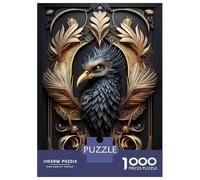 1000 Piece Jigsaws for Teenagers Puzzle King Phoenix Art Deco Jigsaw for Adults Relaxing Games Precision Cutting Difficult And Challenge 52x38cm/1000pcs