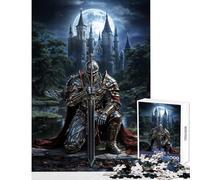 1000 Piece Jigsaws for Teenagers Puzzle Knight Before Castle Toy Wall Decor Secret Santa Gifts Hands-on Game Improving Love between Couples Size 38x52cm