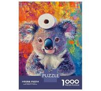 1000 Piece Jigsaws for Teenagers Puzzle Koala Roll Artwork Adult Jigsaw Hands-on Game Enhance Memory Difficult And Challenge 52x38cm/1000pcs