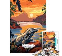 1000 Piece Jigsaws for Teenagers Puzzle Komodo National Park, Indonesia Practical Game Addictive Toys to Cultivate Patience Great Gifts Tough Challenge (size 38x26cm)