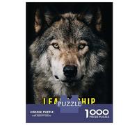 1000 Piece Jigsaws for Teenagers Puzzle Leadership Alpha Wolf Jigsaw for Adults Relaxing Games Precision Cutting Difficult And Challenge 38x26cm/1000pcs