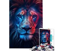 1000 Piece Jigsaws for Teenagers Puzzle Lion Mysterious Help The Brain Exercise Difficult Challenge Relax Games for Ages 14 And over (50x75cm)