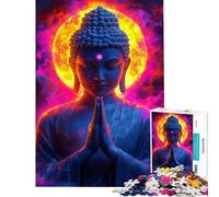 1000 Piece Jigsaws for Teenagers Puzzle Lord Buddha Challenging To Complete Perfect Decoration Relaxing Games for And from 14 Years And over (50x75cm)