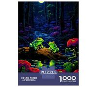 1000 Piece Jigsaws for Teenagers Puzzle Magical Frogs Pixel Art Adult Puzzles Toy Wall Decor A Work of Art Difficult And Challenge 52x38cm/1000pcs