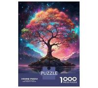 1000 Piece Jigsaws for Teenagers Puzzle Magical Tree in A Starry Night Puzzles for Adults Family Games Wall Art Difficult And Challenge 70x50cm/1000pcs