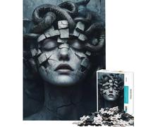 1000 Piece Jigsaws for Teenagers Puzzle Medusa Statue Challenging To Complete Perfect Decoration Relaxing Games for And from 14 Years And over (38x26cm)