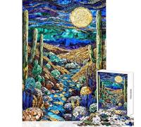 1000 Piece Jigsaws for Teenagers Puzzle Midnight Dunes Mosaic Shared Interactive Home Fun Time Special Festive Idea (38x52cm)