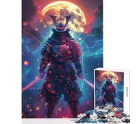1000 Piece Jigsaws for Teenagers Puzzle Moonlit Samurai Educational Toy Gift For Birthdays Impossible Game Difficult And Challenge Size 38x52cm