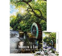 1000 Piece Jigsaws for Teenagers Puzzle Moulin À Eau De Saint-Paul Shared Interactive Home Fun Time Special Festive Idea (50x75cm)