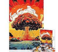 1000 Piece Jigsaws for Teenagers Puzzle Mushroom Bomb Shared Interactive Home Fun Time Special Festive Idea (50x75cm)