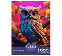 1000 Piece Jigsaws for Teenagers Puzzle Owl Abstract 3d Adult Jigsaw Hands-on Game But Fun And Humorous Parent-child Interaction 38x26cm/1000pcs