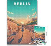 1000 Piece Jigsaws for Teenagers Puzzle Pastel Silence at The Berlin Wall Enhance Memory Practical Game for 14+ Puzzle Game Offered (size 50x75cm)