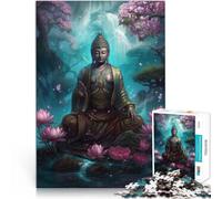 1000 Piece Jigsaws for teenagers Puzzle Peaceful Buddha Schwierig und herausfordernd Geburtstagsgeschenk, Geschenke52x38cm