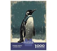 1000 Piece Jigsaws for Teenagers Puzzle Penguin Vintage Jigsaw for Adults Relaxing Games Precision Cutting Difficult And Challenge 70x50cm/1000pcs
