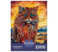 1000 Piece Jigsaws for Teenagers Puzzle Persian Cat 2 Jigsaw for Adults Relaxing Games Precision Cutting Difficult And Challenge 52x38cm/1000pcs