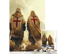 1000 Piece Jigsaws for Teenagers Puzzle Pilgrimage Crusader DIY Toys Great Gift for Games Impossible Game Difficult And Challenge (Size 38x26cm)