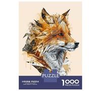 1000 Piece Jigsaws for Teenagers Puzzle Polygonal Abstract Fox Adult Puzzles Relaxing Games But Fun And Humorous for Is Ideal As A Gift 70x50cm/1000pcs