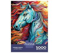 1000 Piece Jigsaws for Teenagers Puzzle Portait of A Horse Adult Jigsaw Hands-on Game Pattern Assembly for Is Ideal As A Gift 70x50cm/1000pcs