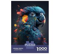 1000 Piece Jigsaws for Teenagers Puzzle Proud Blue Parrot Adult Jigsaw Hands-on Game Pattern Assembly for Is Ideal As A Gift 38x26cm/1000pcs