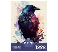 1000 Piece Jigsaws for Teenagers Puzzle Raven Colorful Jigsaw for Adults Relaxing Games Precision Cutting Difficult And Challenge 38x26cm/1000pcs