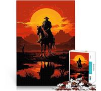 1000 Piece Jigsaws for teenagers Puzzle Red dead redemption gaming Denkspiel Jedes Stück ist einzigartig Anspruchsvolles Familienspiel75x50cm