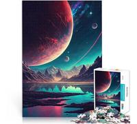 1000 Piece Jigsaws for teenagers Puzzle Red Planet Rising Herausforderndes Spiel Geburtstagsgeschenk, Geschenke, Wandkunst75x50cm