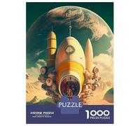 1000 Piece Jigsaws for Teenagers Puzzle Retro Space Ship Adult Jigsaw Hands-on Game But Fun And Humorous Parent-child Interaction 70x50cm/1000pcs